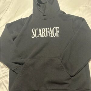 🔥Black Scarface Tony Montana Hoodie Size Large🔥🎥